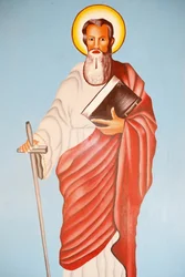 Malba v katedrále Kpalime: Saint Paul, Lome, Togo
