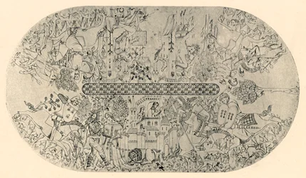 Obraz na stropě dvorany spravedlnosti, č. 3, 1907.