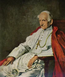 Papež Lev XIII 1810-1903. - Fülöpův obraz, 1934.