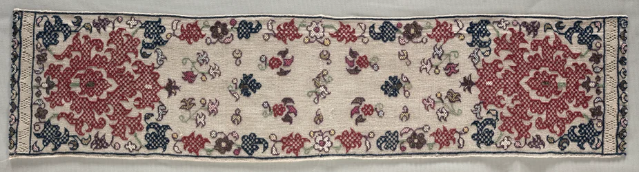 Část čepice Benika, 1700s.