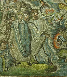 Průchod Rudým mořem, byzantský, originál z počátku 20. století z 5. století.