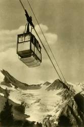 Patscherkofelbahn, Innsbruck, Tyrolsko, Rakousko, c1935.