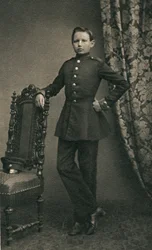 Paul von Hindenburg 1847-1934, jako kadet ve Wahlstattu, 1860, 1930