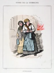 Petroleuses, Pařížská komuna, 1871.