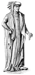 Filip Dobrý 1396-1467, vévoda z Burgundska, 15. století 1849