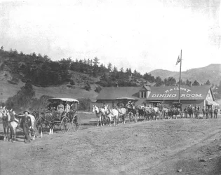 Pikes Peak Toll Road, Colorado, USA, c1900.