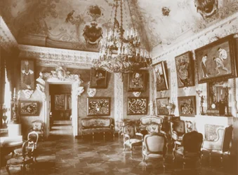 Růžová jídelna známá jako Matisse Room v Shchukinsově domě