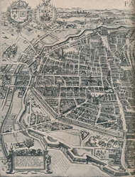 Plán Paříže, c1630 1915
