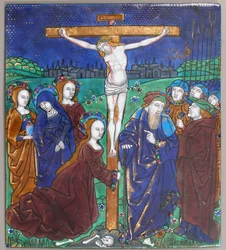 Deska s Ukřižováním, francouzština, 16. století.