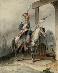 Polský chevauleger francouzské císařské gardy, asi 1808