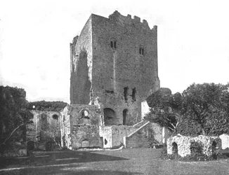 Hrad Portchester, Portsmouth, Hampshire, 1894.