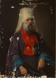 Portrét arcibiskupa Irineye Klementyevského z Pskova 1753-1818, počátek 19. století
