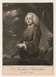 Portrét Benjamina Franklina (1706-1790)