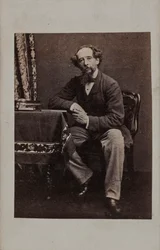 Portrét Charlese Dickense 1812-1870, 60. léta 19. století.