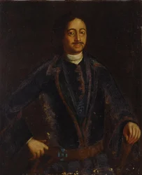 Portrét císaře Petra I. Velikého 1672-1725, počátek 18. století