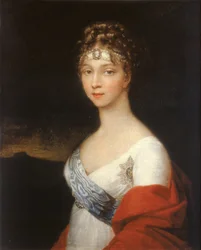 Portrét císařovny Alžběty Alexejevny, princezny Louise Bádenské 1779-1826, po roce 1806