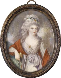 Portrét císařovny Marie Fjodorovny Sophie Dorothea z Württemberska 1759-1828, počátek 19. stol.