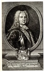 Portrét Ernsta Johanna von Birona 1690-1772, vévody z Courlandu a Semigallie a regenta Ruské říše