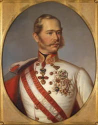Portrét Františka Josefa I. Rakouska, cca 1855