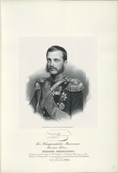 Portrét velkovévody Michaela Nikolajeviče Ruska 1832-1909, 1858