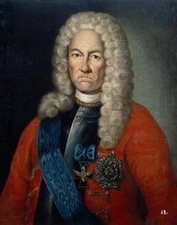 Portrét Jacoba Daniela Bruce 1669-1735, první třetina 18. století