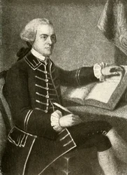 Portrét Johna Hancocka, v kabátě s dvojitými kapsovými klopami, kolem roku 1780, 1937
