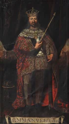 Portrét Manuela I. Portugalského 1469-1521, 1495.
