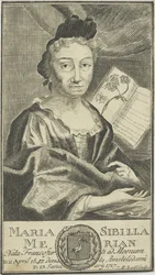 Portrét Marie Sibylly Merian 1647-1717, 1755.