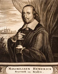Portrét Maxmiliána Jindřicha Bavorského 1621-1688, arcibiskupa z Kolína nad Rýnem, 1675.