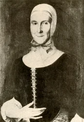 Portrét paní Elisabeth Boehler na moravském sídlišti, Pensylvánie, 1787, 1937.