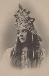 Portrét Naděždy Ivanovny Zabela-Vrubel 1868-1913 s Marfou v opeře Carova nevěsta, 1899