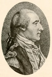 Portrét Washingtona, kreslený podle živého modelu, s vlasy svázanými do copu, kolem roku 1770, 1937.