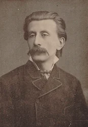 Portrét pianisty a skladatele Moritze Moszkowského 1854-1925, ca. 1886-1890.