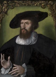 Portrét dánského krále Kristiána II. 1481-1559, 1514-1516.