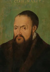 Portrét básníka Clémenta Marota 1496-1544, první polovina 16. stol.