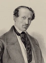 Portrét skladatele Hanse Christiana Lumbye 1810-1874, c. 1850.