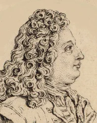 Portrét skladatele Marina Maraise 1656-1728.
