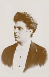 Portrét skladatele Pietra Mascagniho 1863-1945.