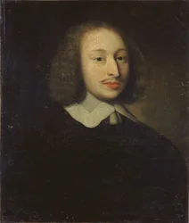 Portrét filozofa Blaise Pascala 1623-1662, c. 1650.