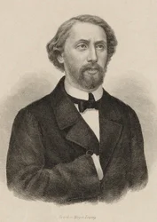 Portrét pianisty a skladatele Julia Schulhoffa 1825-1898, 1860.