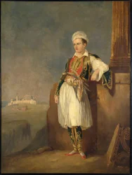 Portrét básníka Lorda George Noela Byrona 1788-1824, 1830