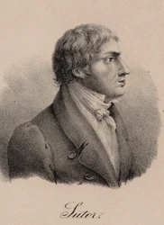 Portrét zpěváka a skladatele Wilhelma Sutora 1774-1828, cca 1825.