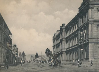 Pretoria - Market Street při pohledu na jih, c1912.