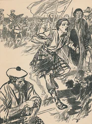 Princ Charlie v bitvě u Cullodenu, c1907