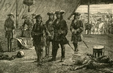 Princ Evžen po vítězství nad Turky v Bělehradě, 1717, 1890.