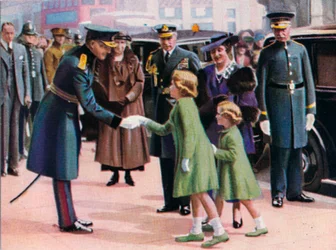 Princezny Elizabeth a Margaret kolem roku 1935