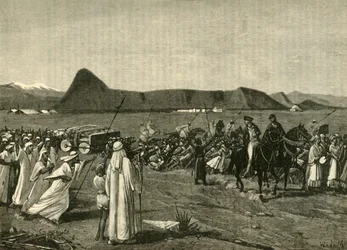 Průvod býka, 1890.