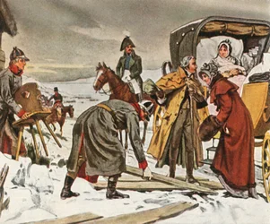 Královna Louise při letu do Memelu, 5. ledna 1807, 1936.