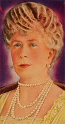 Queen Mary, choť krále Jiřího V., 1935