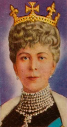 Queen Mary, choť krále Jiřího V., při svém prvním státním otevření parlamentu, 1911 1935